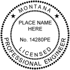 Montana Professional Engineer Seal